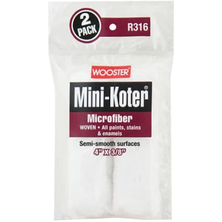 Roller Paint Microfbr 3/8X4In